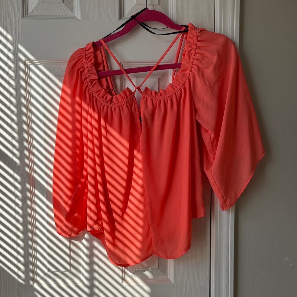 Harlowe & Graham Coral Blouse